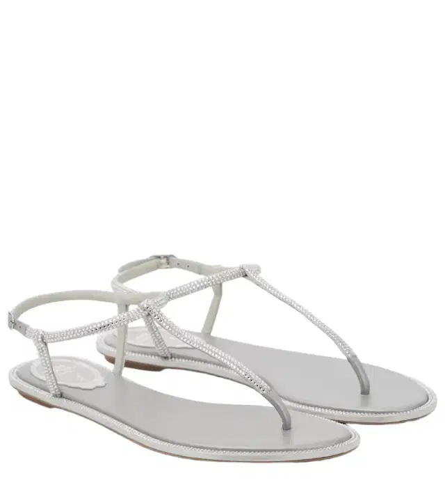 Rene Caovilla Diana embellished thong sandals