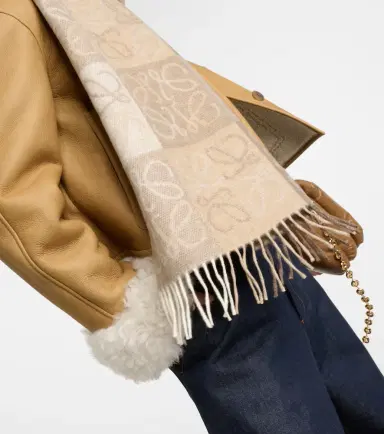 Loewe Anagram wool and cashmere scarf | Thumbnail 5 Loewe Anagram wool and cashmere scarf | Thumbnail 5