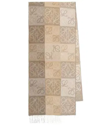 Loewe Anagram wool and cashmere scarf | Thumbnail 1 Loewe Anagram wool and cashmere scarf | Thumbnail 1