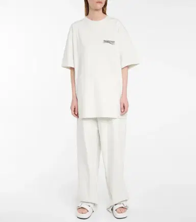 Balenciaga Logo cotton T-shirt | Thumbnail 4
