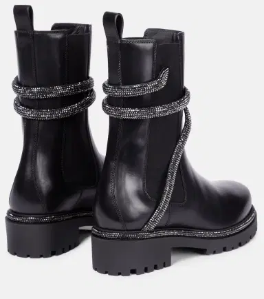 Rene Caovilla Cleo embellished leather Chelsea boots | Thumbnail 3