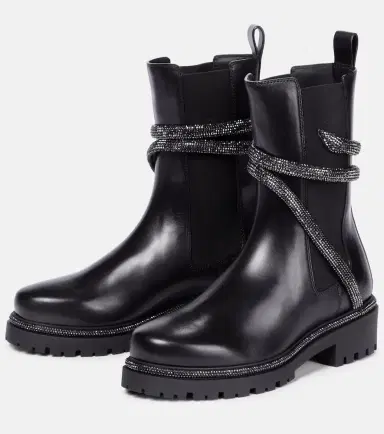 Rene Caovilla Cleo embellished leather Chelsea boots | Thumbnail 4