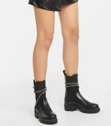 Rene Caovilla Cleo embellished leather Chelsea boots | Thumbnail 6