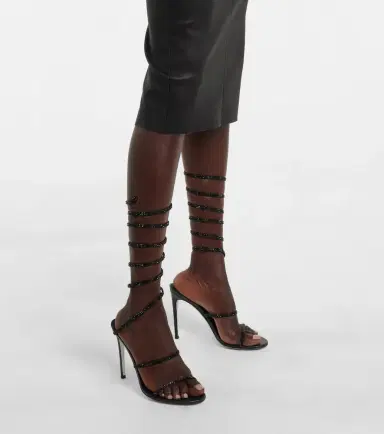 René Caovilla Cleo embellished leather sandals | Thumbnail 6