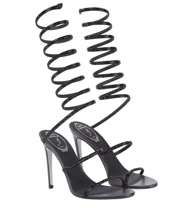 René Caovilla Cleo embellished leather sandals