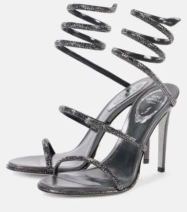 René Caovilla Cleo embellished leather sandals | Thumbnail 2