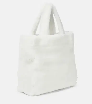 Prada Medium logo shearling tote | Thumbnail 2