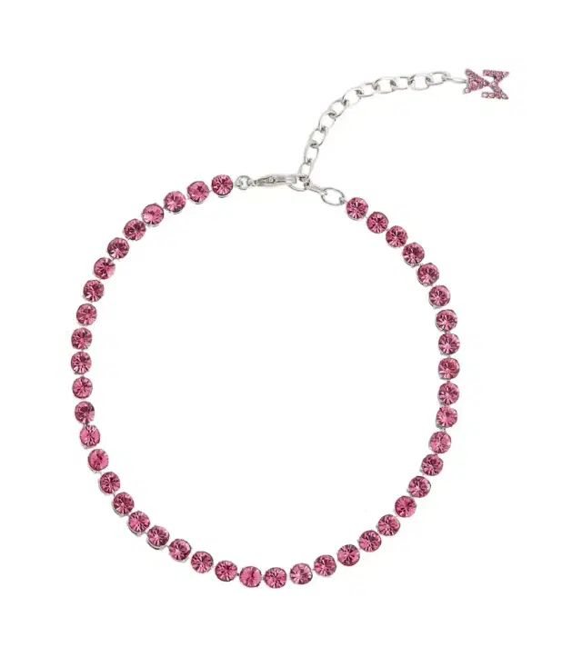 Amina Muaddi Tennis crystal-embellished anklet