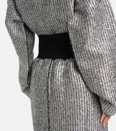 Moncler Genius 2 Moncler 1952 Lurex wool-blend midi skirt | Thumbnail 4 Moncler Genius 2 Moncler 1952 Lurex wool-blend midi skirt | Thumbnail 4