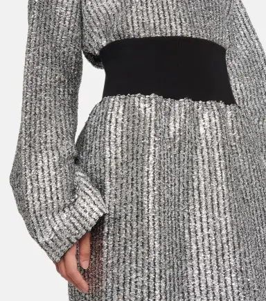 Moncler Genius 2 Moncler 1952 Lurex wool-blend midi skirt | Thumbnail 5 Moncler Genius 2 Moncler 1952 Lurex wool-blend midi skirt | Thumbnail 5