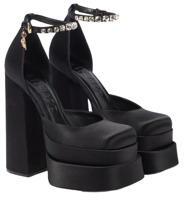 Versace Medusa Aevitas satin platform pumps