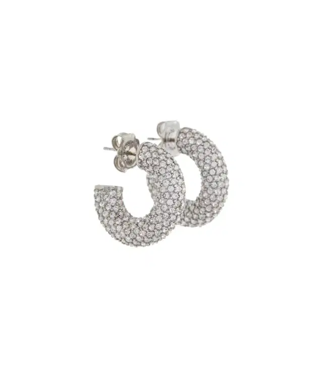 Amina Muaddi Cameron Mini embellished earrings