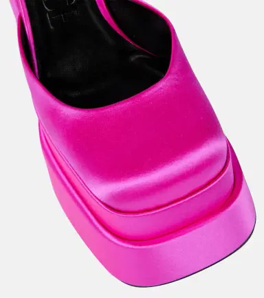 Versace Medusa Aevitas satin platform pumps | Thumbnail 3 Versace Medusa Aevitas satin platform pumps | Thumbnail 3