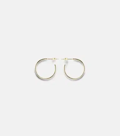Sydney Evan 14kt gold hoop earrings with diamonds | Thumbnail 2 Sydney Evan 14kt gold hoop earrings with diamonds | Thumbnail 2