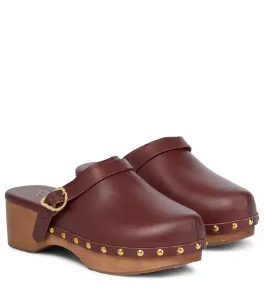 Ancient Greek Sandals Classic Closed leather clogs | Thumbnail 1