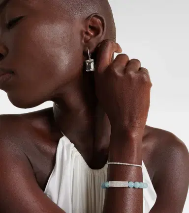 Sydney Evan Tennis 14kt white gold bracelet | Thumbnail 2