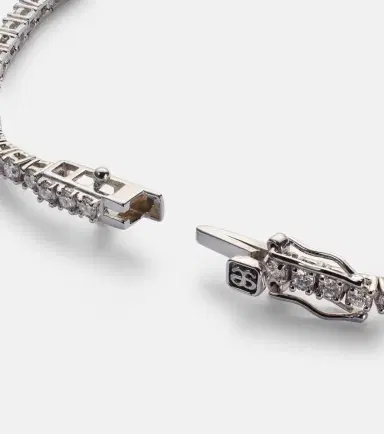 Sydney Evan Tennis 14kt white gold bracelet | Thumbnail 4