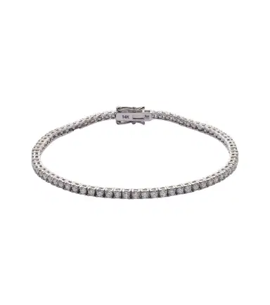 Sydney Evan Tennis 14kt white gold bracelet | Thumbnail 1