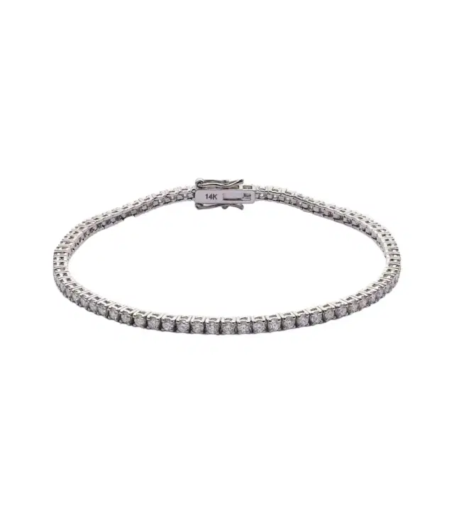 Sydney Evan Tennis 14kt white gold bracelet