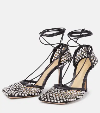 Bottega Veneta Sparkle Stretch embellished mesh pumps | Thumbnail 4 Bottega Veneta Sparkle Stretch embellished mesh pumps | Thumbnail 4