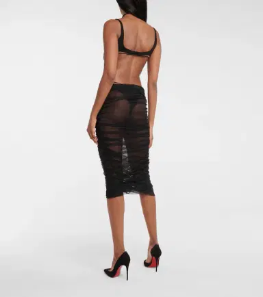 Mugler Cutout stretch-jersey midi dress | Thumbnail 2