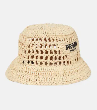 Prada Raffia bucket hat | Thumbnail 3