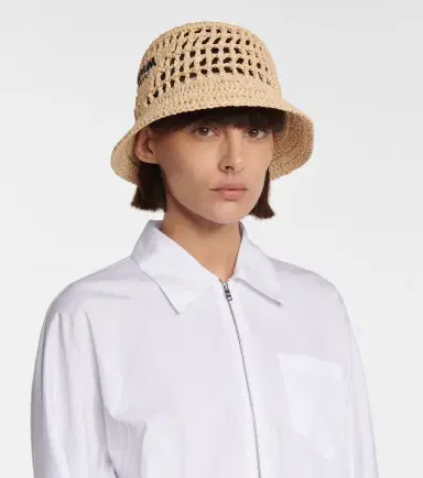 Prada Raffia bucket hat | Thumbnail 5