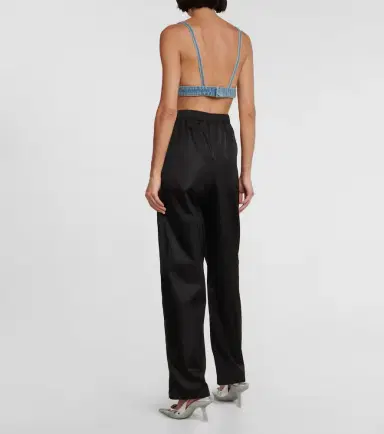 Prada Logo denim bralette | Thumbnail 5
