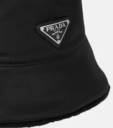 Prada Re-Nylon shearling-lined bucket hat | Thumbnail 2