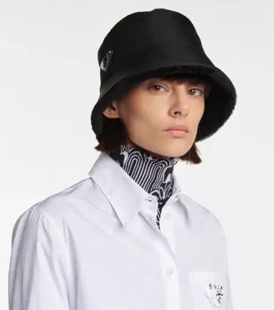 Prada Re-Nylon shearling-lined bucket hat | Thumbnail 5
