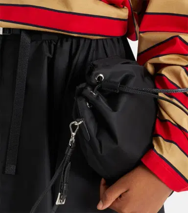 Prada Re-Nylon leather-trimmed bucket bag | Thumbnail 5