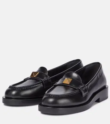 Valentino Garavani Roman Stud leather loafers | Thumbnail 4