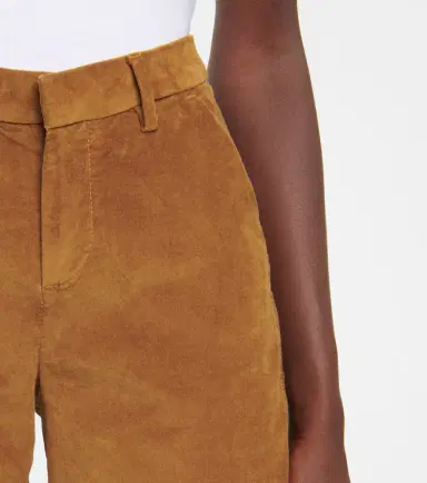 7 For All Mankind High-rise cotton-blend velvet pants | Thumbnail 3 7 For All Mankind High-rise cotton-blend velvet pants | Thumbnail 3
