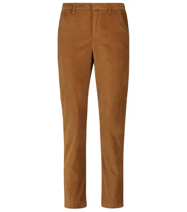 7 For All Mankind High-rise cotton-blend velvet pants