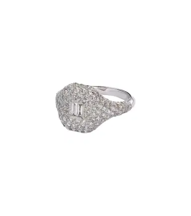 SHAY JEWELRY Pavé 18kt white gold pinky ring with diamonds | Thumbnail 1