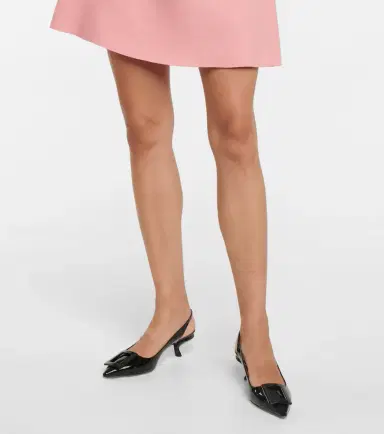 Roger Vivier Virgule leather slingback pumps | Thumbnail 3