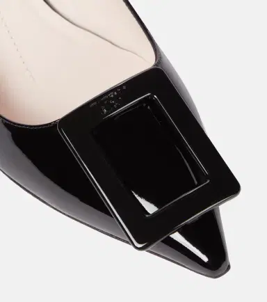 Roger Vivier Virgule leather slingback pumps | Thumbnail 6