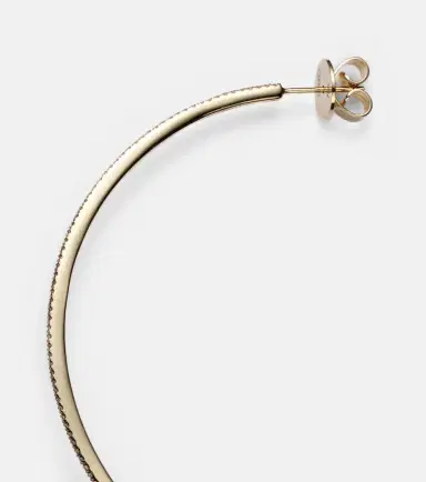 Shay Jewelry XL 18kt yellow gold hoop earrings with diamonds | Thumbnail 2 Shay Jewelry XL 18kt yellow gold hoop earrings with diamonds | Thumbnail 2