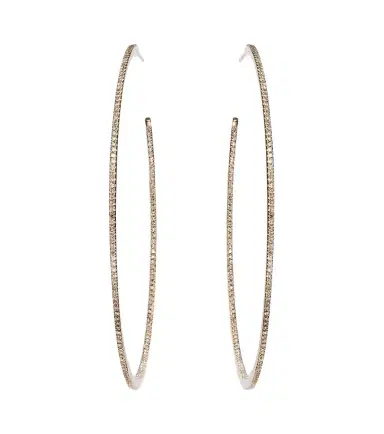 Shay Jewelry XL 18kt yellow gold hoop earrings with diamonds | Thumbnail 1 Shay Jewelry XL 18kt yellow gold hoop earrings with diamonds | Thumbnail 1
