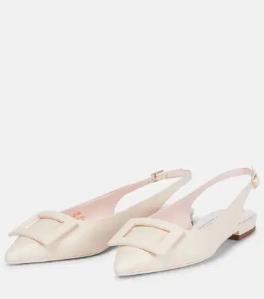 Roger Vivier Gommettine leather slingback flats | Thumbnail 2