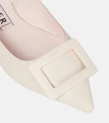 Roger Vivier Gommettine leather slingback flats | Thumbnail 3