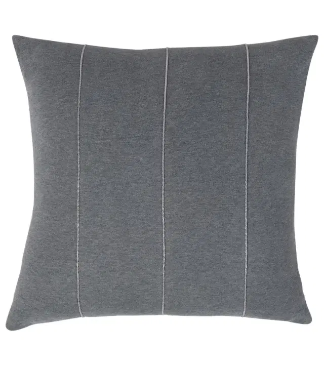 Brunello Cucinelli Embellished cotton cushion