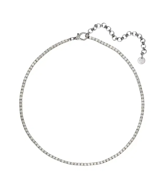 Shay Jewelry Thread 18kt white gold choker with diamonds