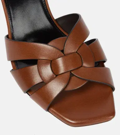 Saint Laurent Tribute 85 leather sandals | Thumbnail 4