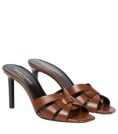 Saint Laurent Tribute 85 leather sandals | Thumbnail 1