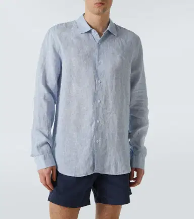 Orlebar Brown Giles linen long-sleeved shirt | Thumbnail 4