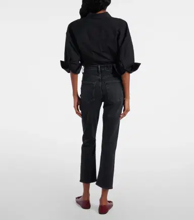 AGOLDE Riley high-rise cropped slim jeans | Thumbnail 2