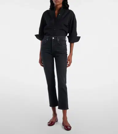 AGOLDE Riley high-rise cropped slim jeans | Thumbnail 5