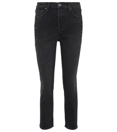 AGOLDE Riley high-rise cropped slim jeans | Thumbnail 1