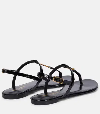 Saint Laurent Cassandra patent leather thong sandals | Thumbnail 3